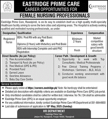 Nursing Jobs Rawalpindi 2025