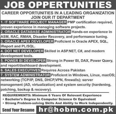 Jobs in Karachi 2025