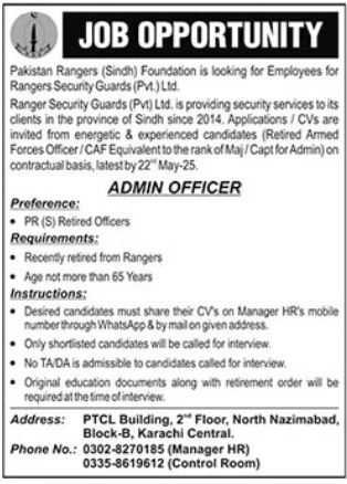 Rangers Security Guards Jobs 2025