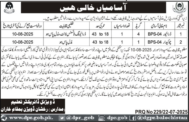 Government Organization Divisional Director
