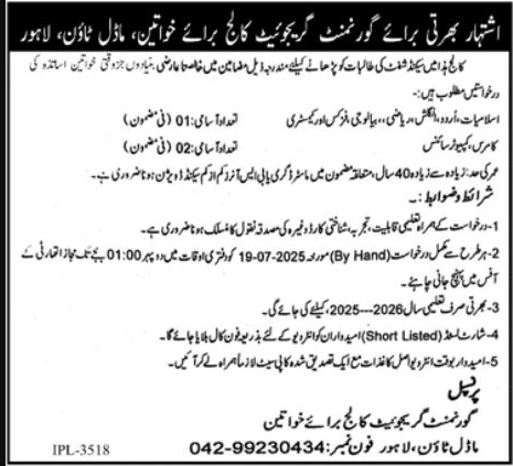 Government Graduate College For Women