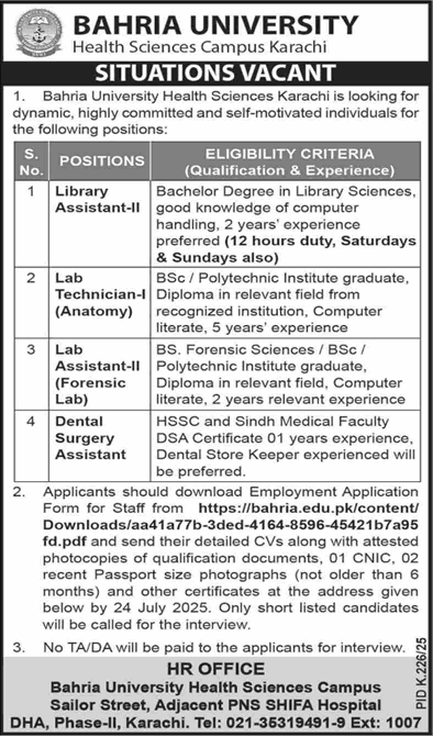 latest government jobs in Pakistan today