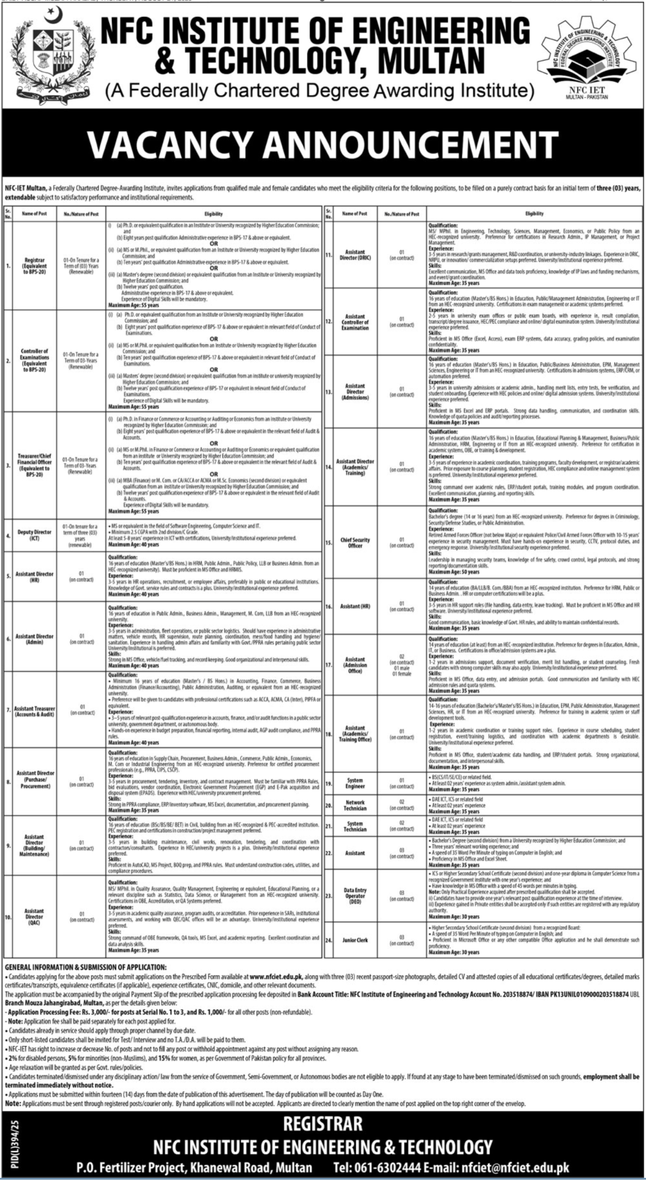 NFC Institute of Engineering 