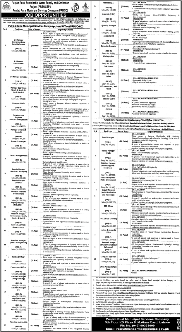 Punjab Rural Municipal Services