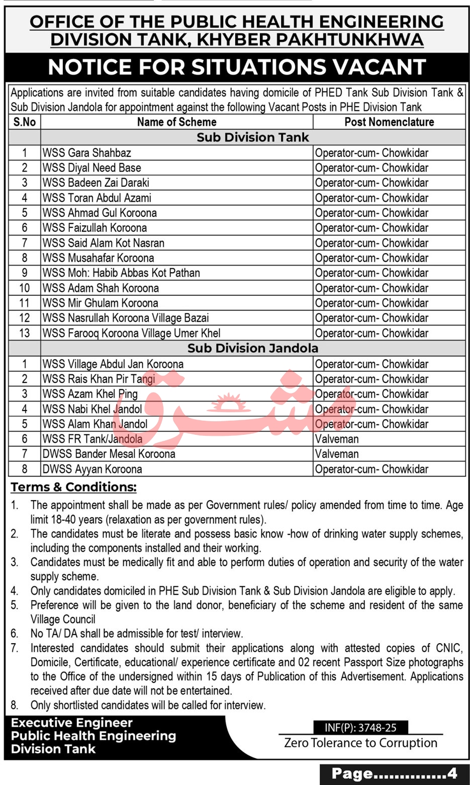 Public Health Engineering Department