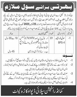 Latest Supply Depot Civil Driver Posts Okara Cantt 2025