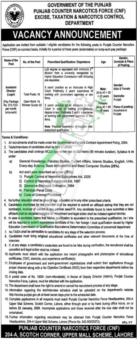 Punjab Excise, Taxation, and Anti-Narcotics